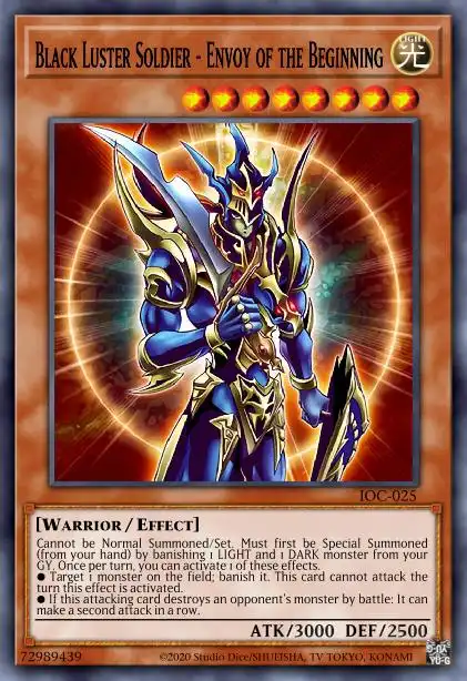 Edison Rulings for Black Luster Soldier - Envoy of the Beginning